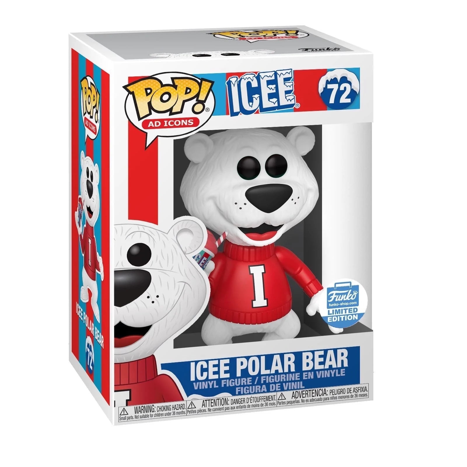 FUNKO POP アイシー ポーラー　ベア Icce Polar Bear 72 Stickered Vinyl Pop with Protector