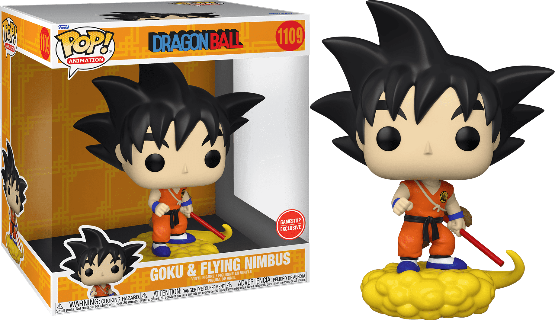 POP! Animation: 1109 Dragon Ball, Goku & Flying Nimbus (Deluxe) Exclusive