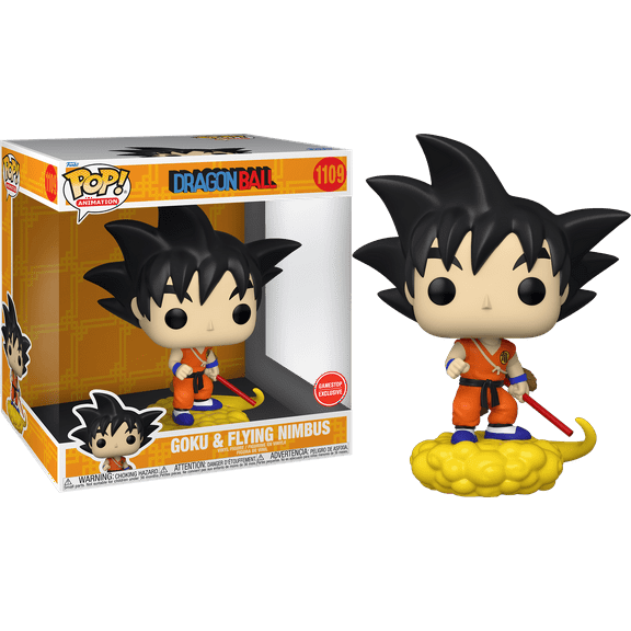 Funko Pop Goku & Flying Nimbus #1109 Dragon Ball 10-inch GameStop Exclusive