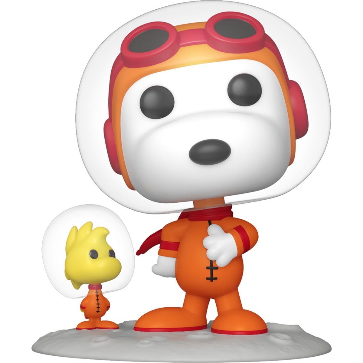 Astronaut Snoopy and Woodstock Funko Pop Set in Orange Space Suits