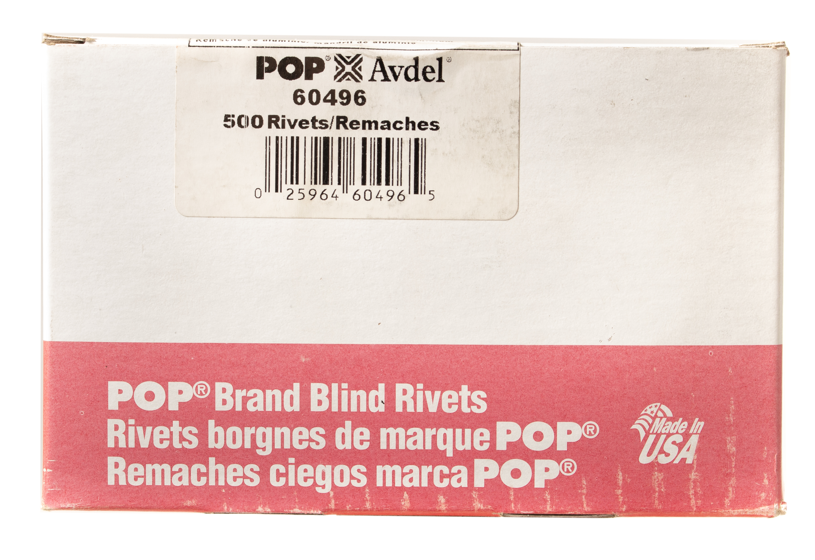 POP Avdel 60496 Blind Aluminum Rivet 3/16" Diameter 5/8"3/4" Grip