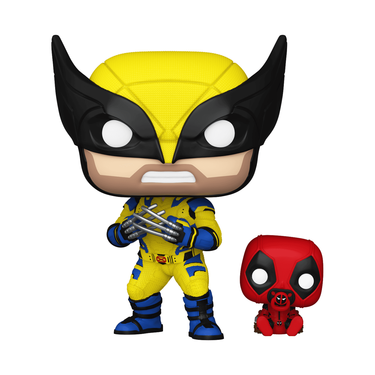 Wolverine and Babypool Yellow and Red Vinyl Figure Set
