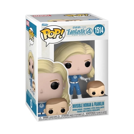 Marvel Studios Fantastic Four Invisible Woman & Franklin Funko Pop! 2-Pack Bobblehead #1514