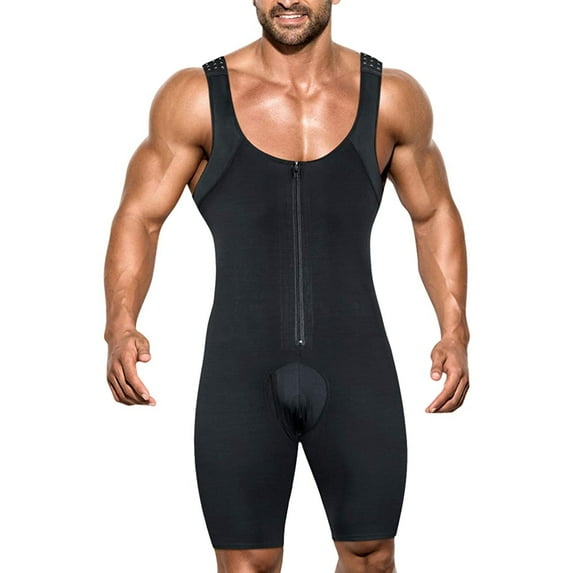 POP CLOSETS Fajas Colombianas para Hombre Mens Girdle High Compression Garment and Post Surgical Shapewear Workout Bodysuit
