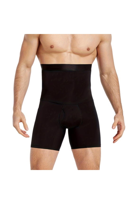 Men Tummy Control Boxer Shorts High Waist Compression Underwear Slimming Shapewear