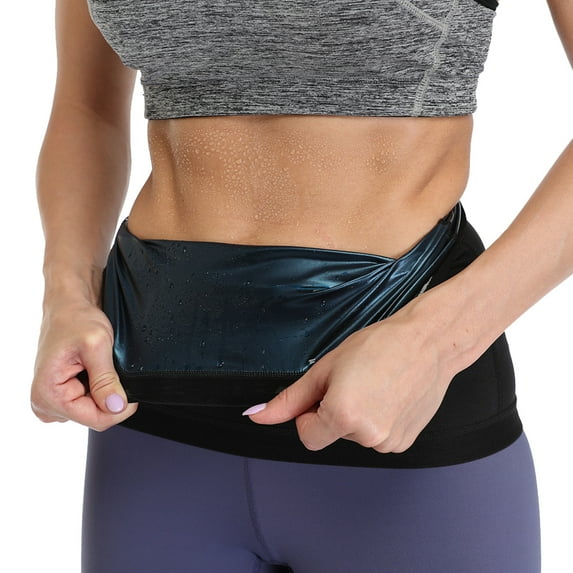 POP CLOSETS Sweat Sauna Waist Trainer Band For Women Weight Loss Waist Cinchers Workout Body Shaper Belt