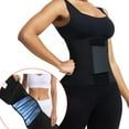 thumbnail image 1 of POP CLOSETS Waist Trainer Belt Waist Cincher Trimmer Ab Belt Slimming Body Shaper Girdle Faja de 3 velcro for Women & Man, 1 of 7