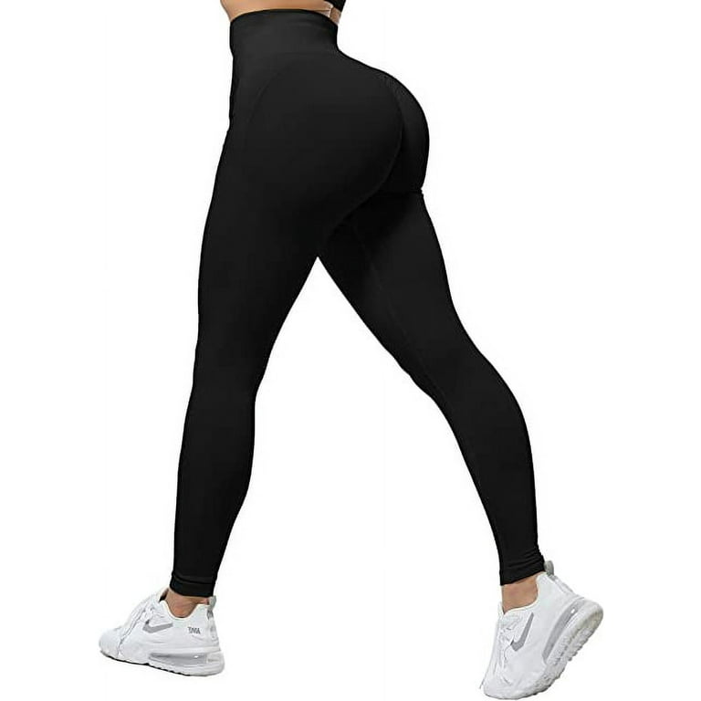 POP CLOSETS Women Scrunch Butt Lift Seamless Leggings Tummy Control High  Waist Yoga Pants Gym Workout Tights