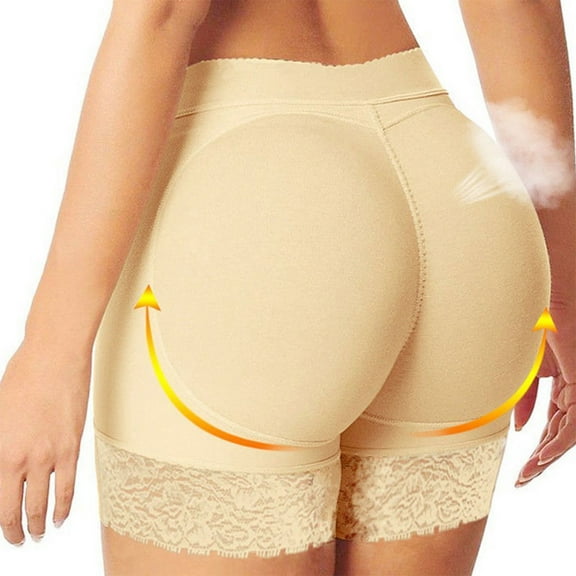POP CLOSETS Women Seamless Butt Lifter Shapewear Booty Shorts Hip Enhancer Padded Lace Panties Underwear Boyshorts Body Shaper