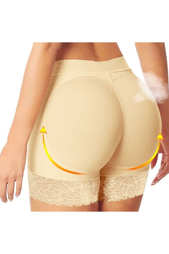 Women Seamless Butt Lifter Shapewear Booty Shorts Hip Enhancer Padded Lace Panties Underwear Boyshorts Body Shaper