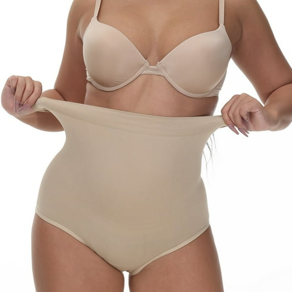 POP CLOSETS Women Tummy Control Shapewear Seamless High Waisted Shapewear Briefs Slimming Butt Lifter Panties Underwear with Non-slip Strips