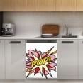 thumbnail image 1 of POP Comic Book Pop Art Flash Cool Graphic Dishwasher Magnet Cover Decorative Sticker for Home Cabinet Kitchen 23" x26", 1 of 5