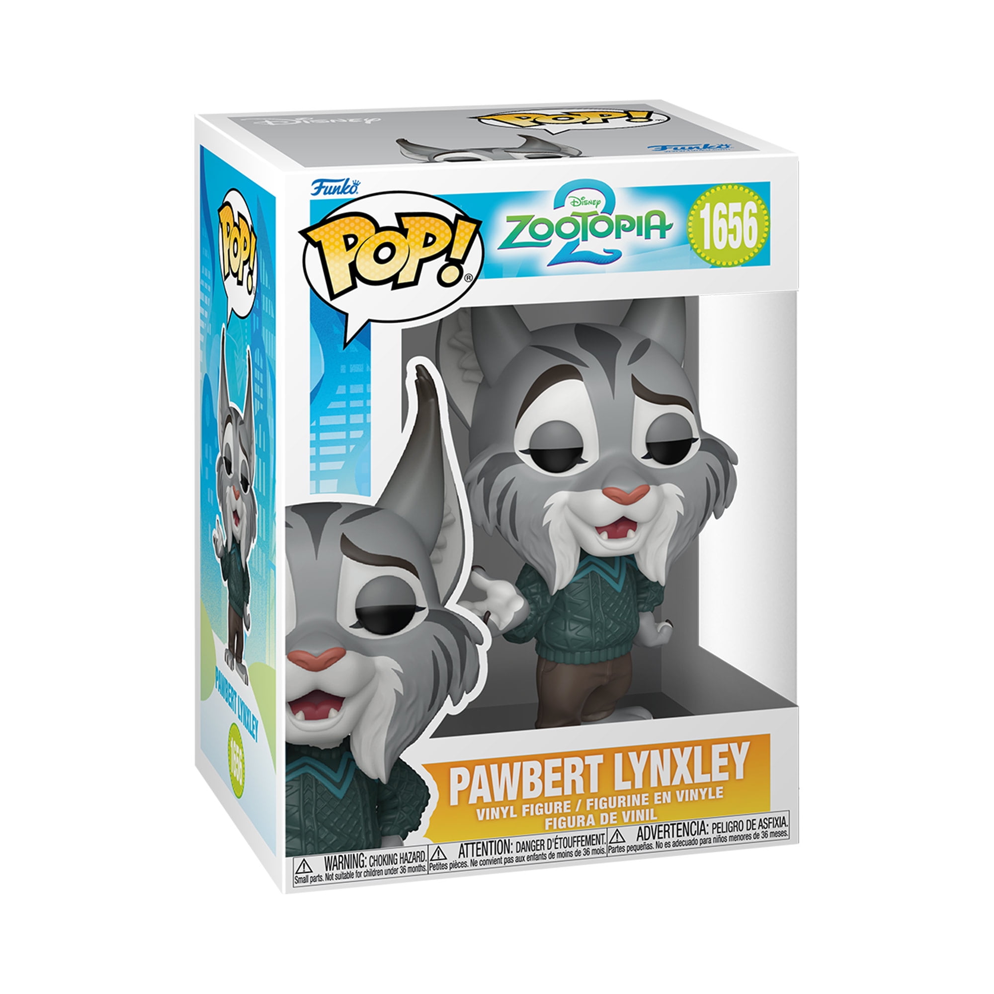 Funko POP Disney: Zootopia 2 - Pawbert Lynxley, Collectible Vinyl