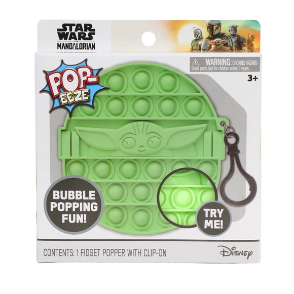 STAR WARS The Mandalorian POP-EEZE Clip-On, 6.5-inch Fidget Toy, for Ages 3 Years and up