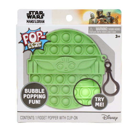 STAR WARS™ The Mandalorian POP-EEZE Clip-On, 6.5-inch Fidget Toy, for Ages 3 Years and up