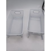 POP-IT SET OF 2 SLIDING CABINET BASKETS - WHITE