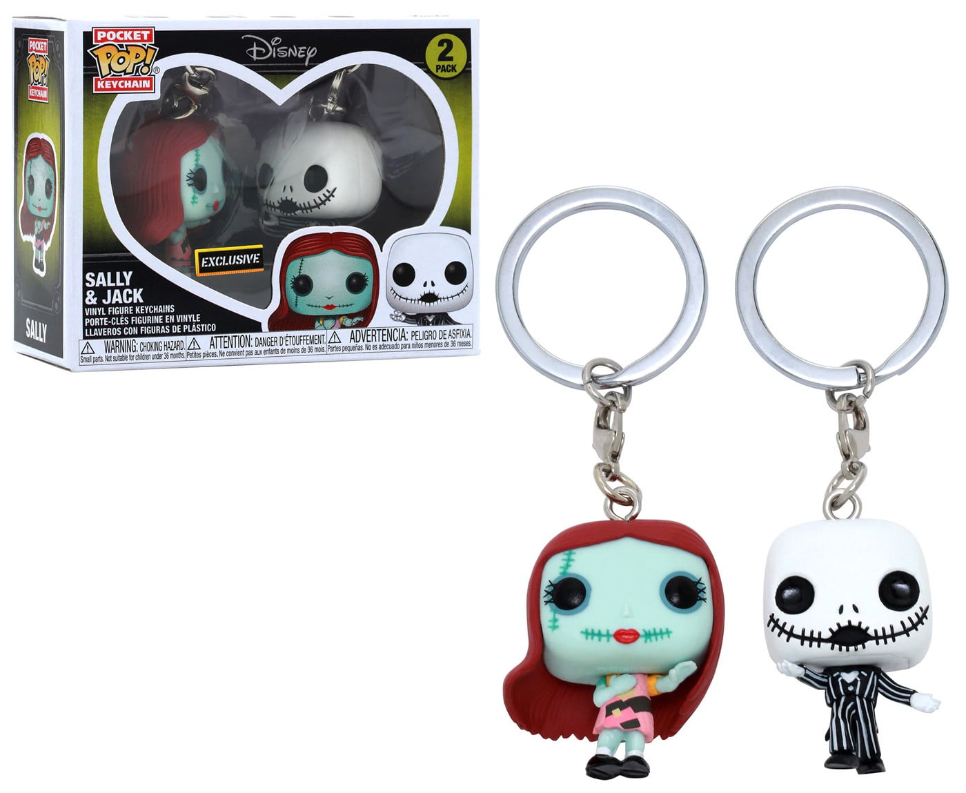 POP! Keychains: Disney (TNBC), Sally + Jack (2-Pack) Exclusive