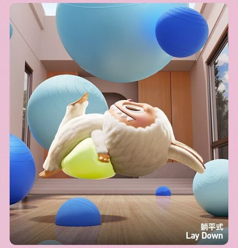 POP MART Labubu THE MONSTERS Lazy Yoga Series Blind Box Confirmed