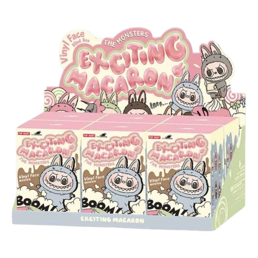 POP MART The Monsters - Tasty Macarons Vinyl Face Blind Box CASE