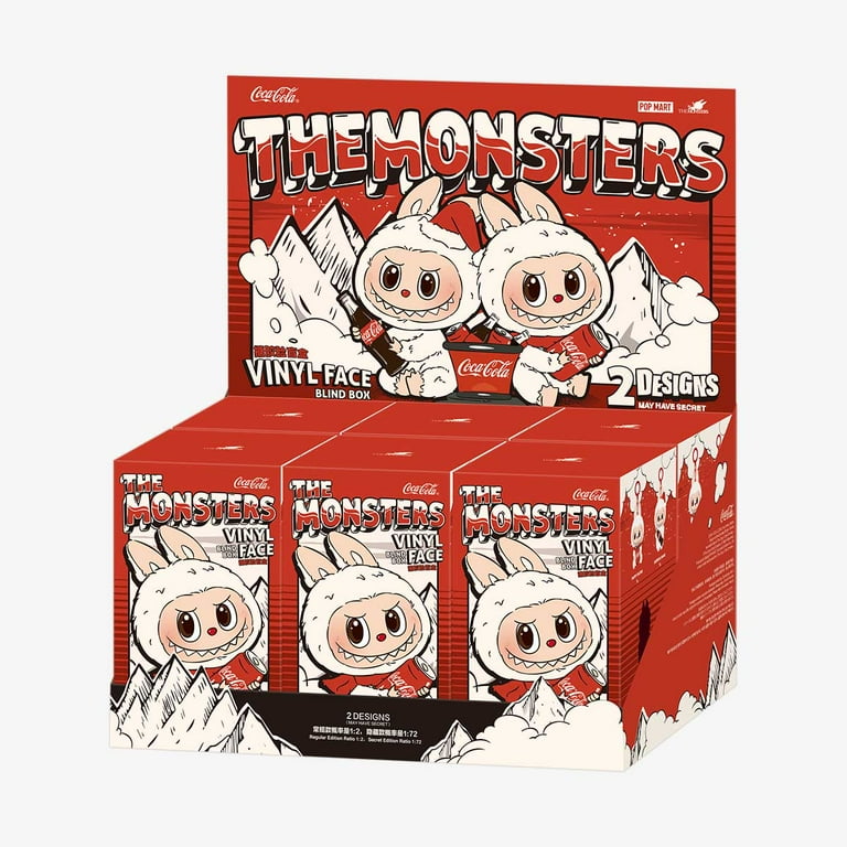 Coca-Cola THE MONSTERS VINYL FACE 1個 POP MART: THE MONSTERS Coca-Cola Vinyl Face - 1 Blind Box
