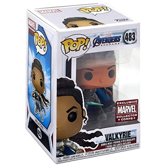 POP Marvel Avengers Endgame 483 Valkyrie Exclusive Collector Corps Bobble Head Figure