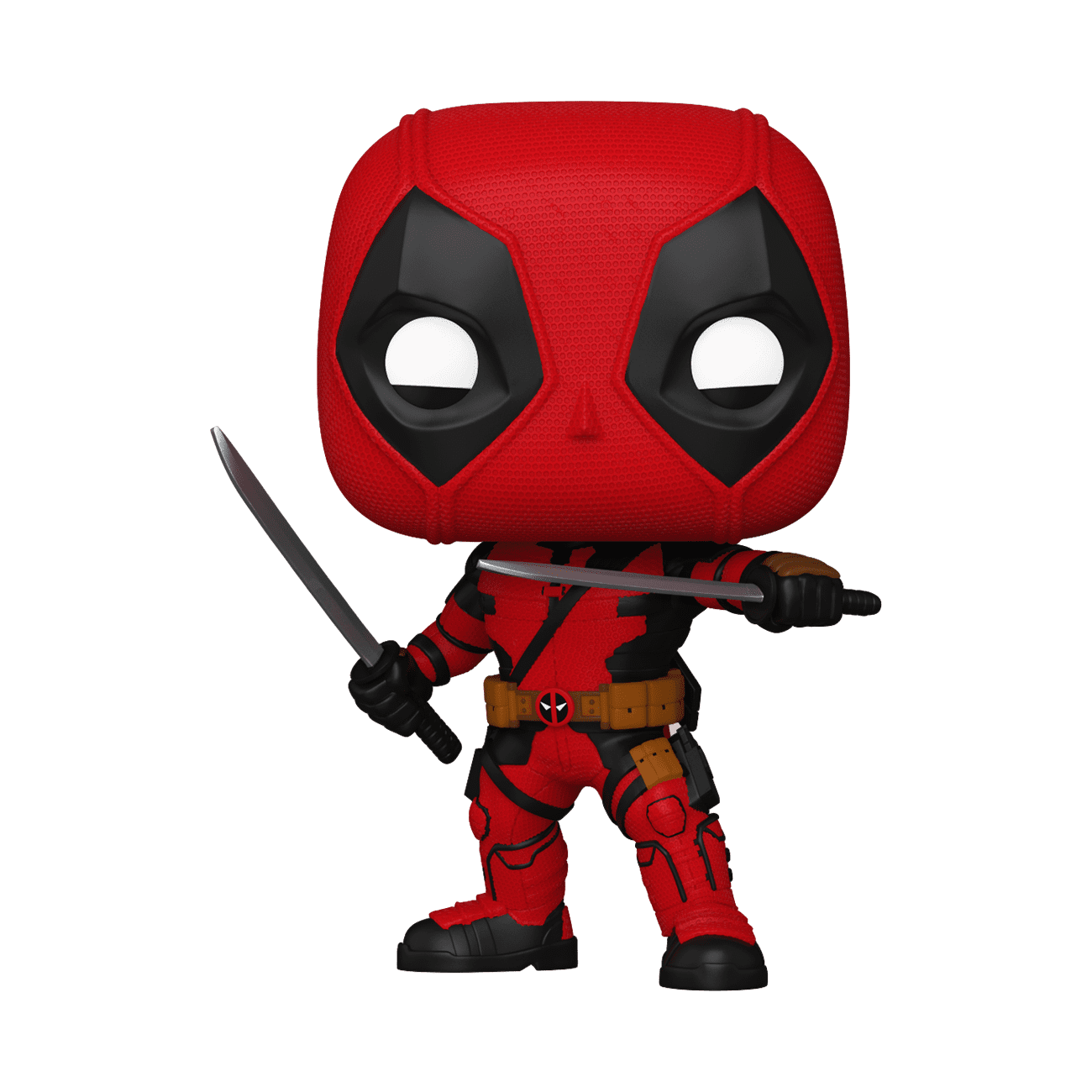 Deadpool Red and Black Vinyl Keychain Figure