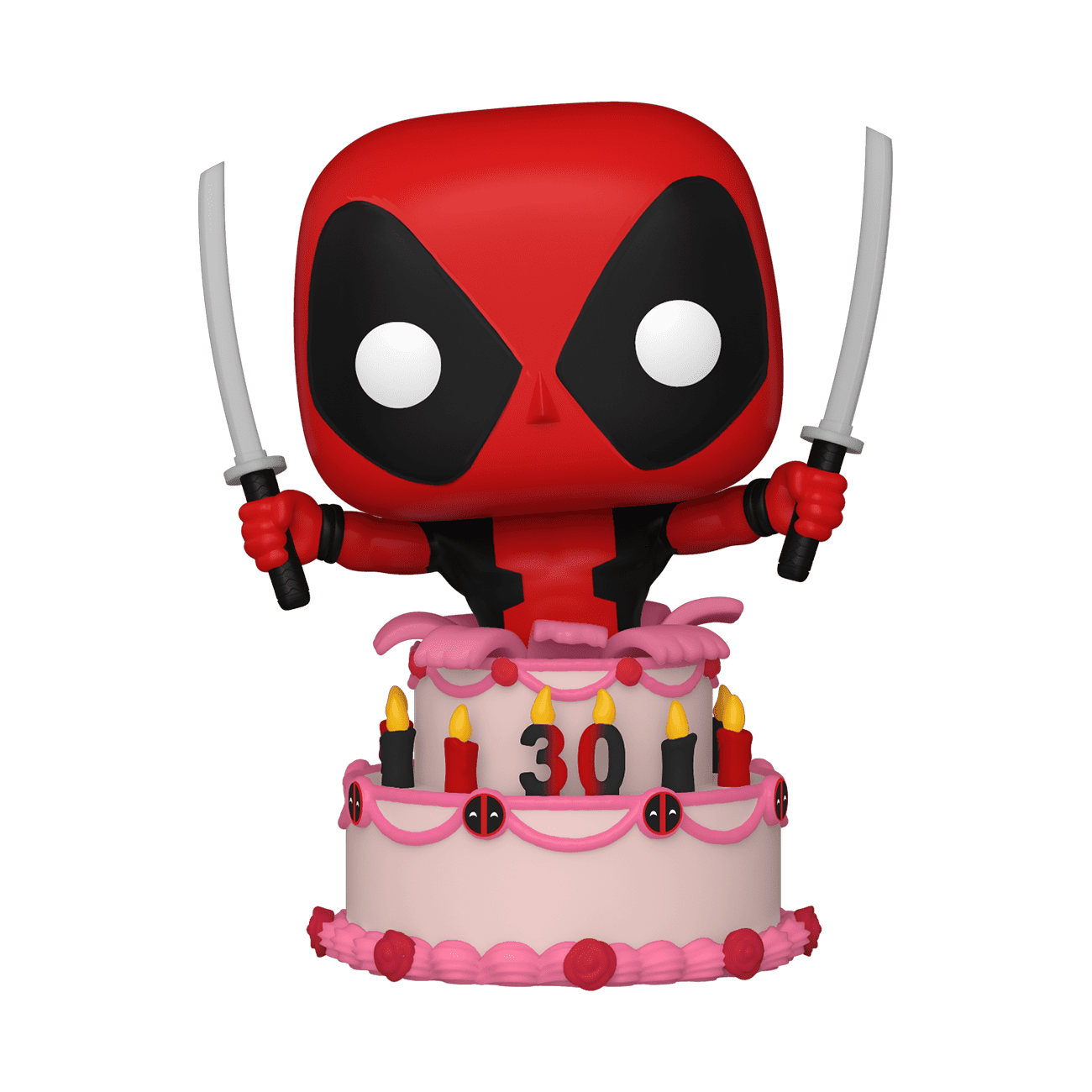 POP Marvel: Deadpool 30th - Deadpool in Cake, Multicolor