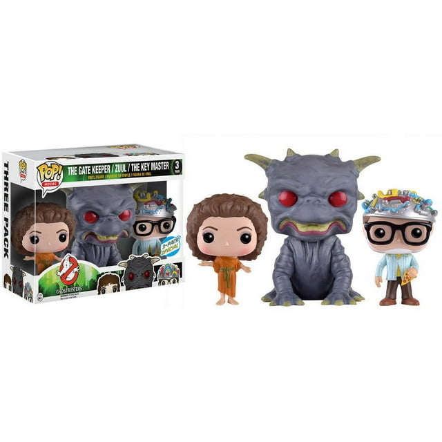 POP Movies: Classic Ghostbusters 3 Pack Walmart Exclusive, The Gatekeeper, Zuul, The Key Master