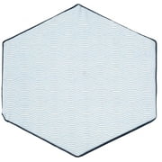 POP 'N GO Hexagon Playpen Mat Cover, Compatible with POP 'N GO Play Yard Mattress, Whimsical Waves