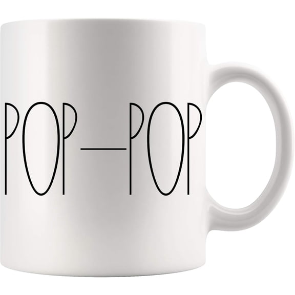 POP-POP Mug Gifts - Coffee Mugs for Christmas, Mother's Day & Father's Day, 11oz Family Coffee Cup