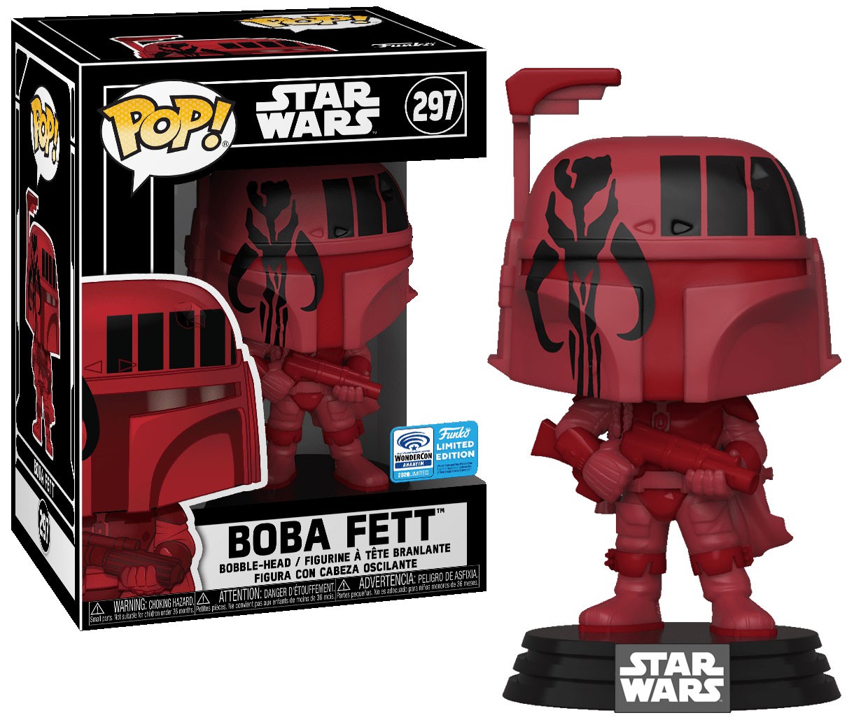 POP! Star Wars: 297 SW, Boba Fett (Red Futura) Exclusive - image 1 of 6