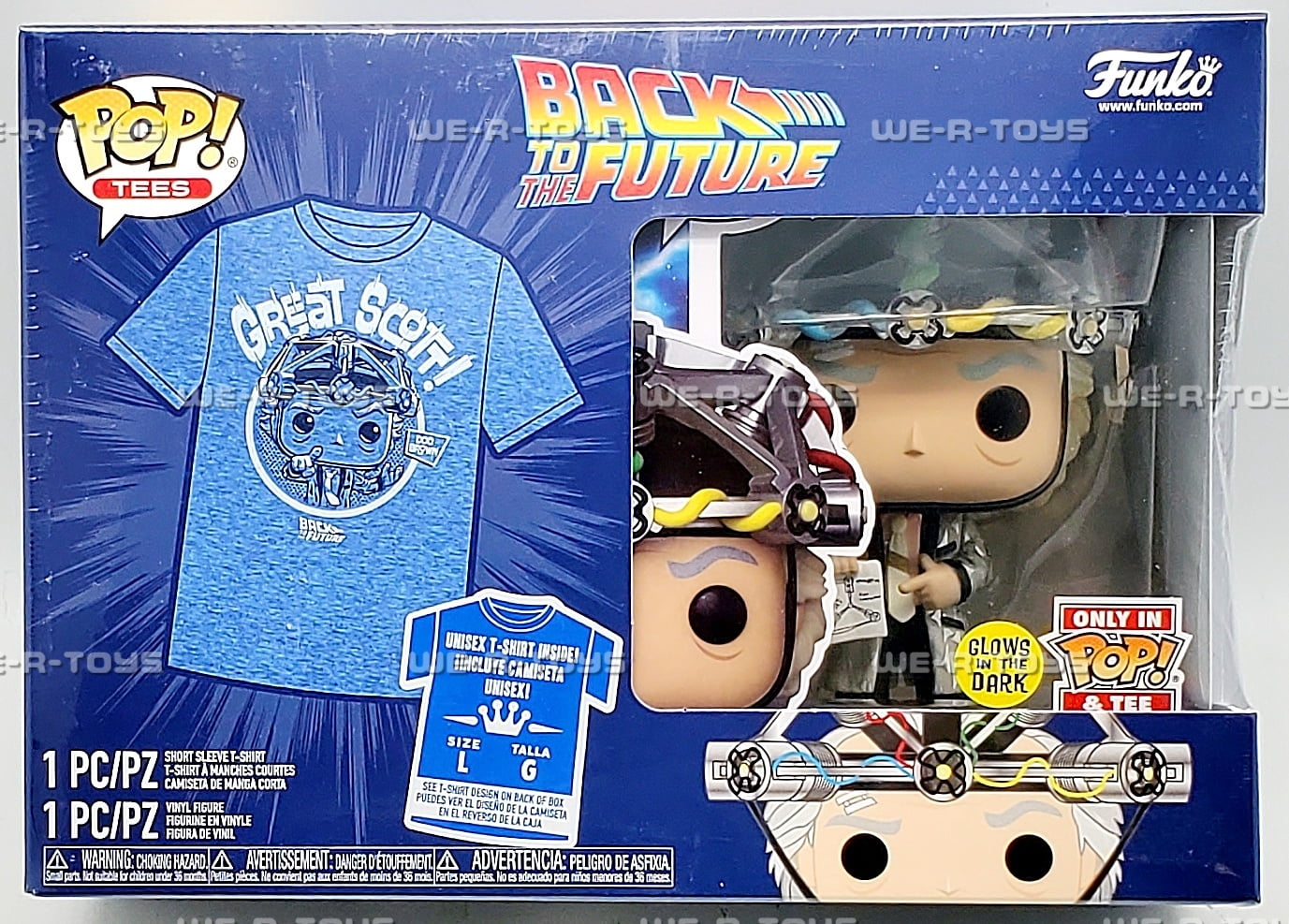 Doc with Helmet Size Large Pop and Tee Combo Stickered Glow in the Dark ...