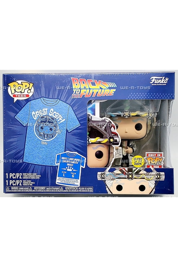 Doc with Helmet Size Large Pop and Tee Combo Stickered Glow in the Dark