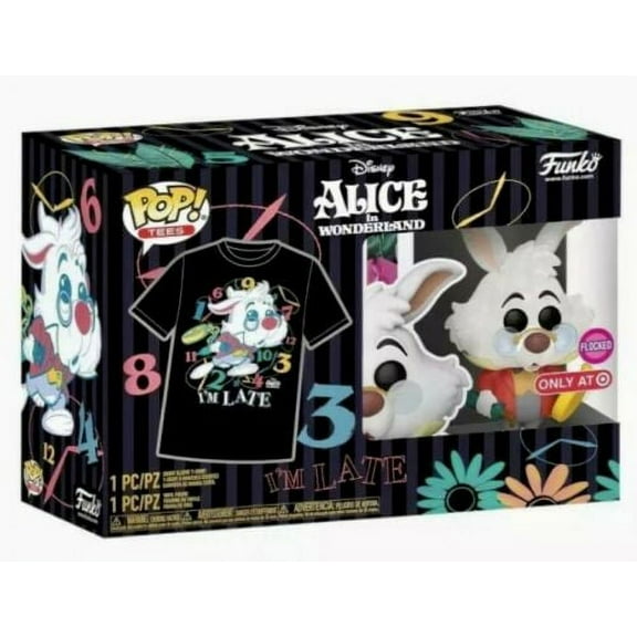POP! Tees: Disney (AIW), White Rabbit (FL) Figure & Tee Exclusive