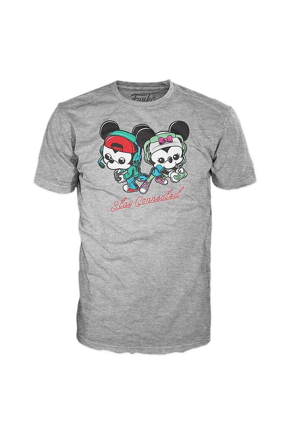 POP Tees: Disney-Gamer Mickey Minnie Gaming Shirt, XS