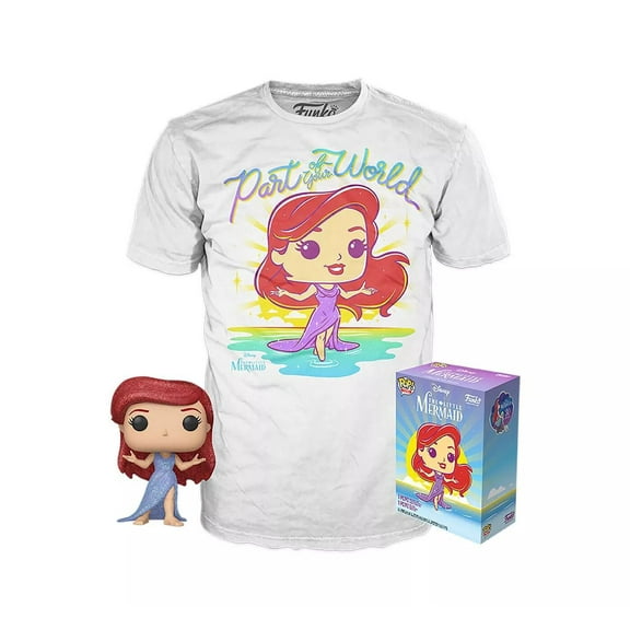 POP! Tees: Disney (The Little Mermaid), Ariel (GT) Figure & Tee Exclusive