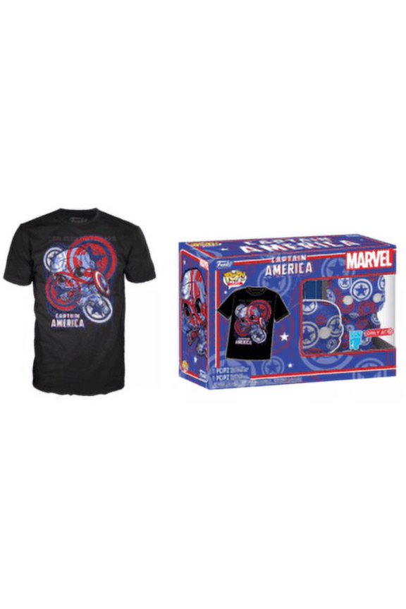 SEALED (SIZE LG) Captain America Art Series POP & Tee Set
