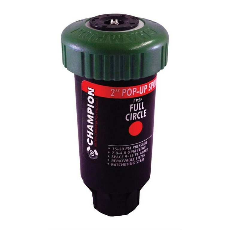 Champion 1/2 H Adjustable Pop-Up Impact Sprinkler Champion 1/2 H Adjustable Pop-Up Impact Sprinkler