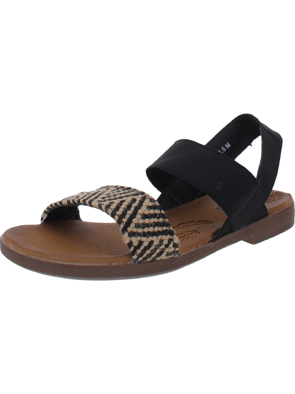 POP Womens Highway Stretch Ankle Strap Slingback Sandals