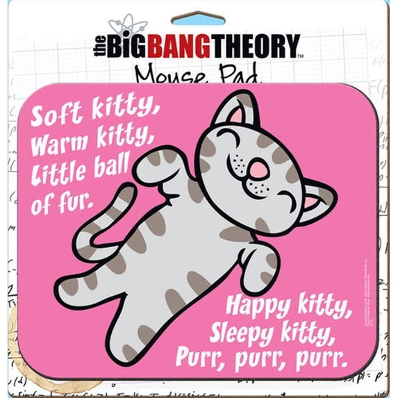POPCreation Ata-Boy The Big Bang Theory Soft Kitty Mouse Pad Mouse pads Gaming Mouse Pad 9.84x7.87 inches