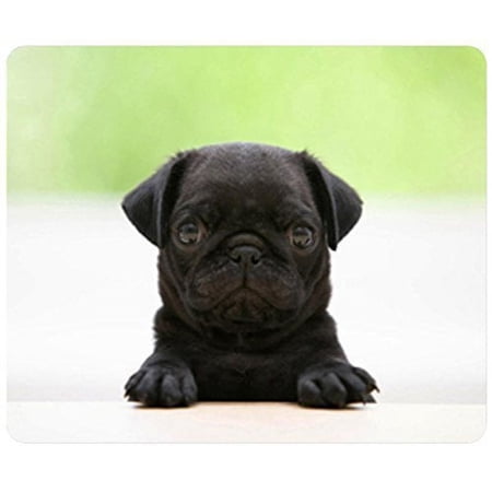 POPCreation Black Pug Mouse pads Gaming Mouse Pad 9.84x7.87 inches