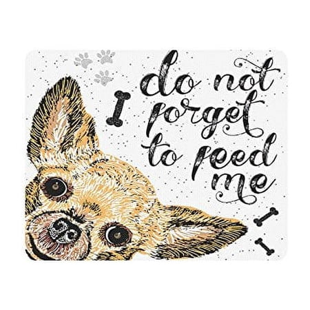 POPCreation Don't Forget To Feed Me Mouse Pad Gaming Mousepad 9.84"(L) x 7.87"(W)