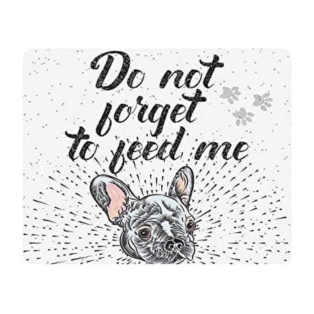 POPCreation Don't Forget To Feed Me Mouse Pad Gaming Mousepad 9.84"(L) x 7.87"(W)