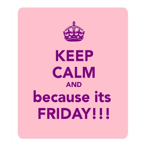 POPCreation Keep Calm And Because Its Friday Mouse pads Gaming Mouse Pad 9.84x7.87 inches