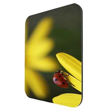 POPCreation Ladybug Sunflower Mouse pads Gaming Mouse Pad 9.84x7.87 inches