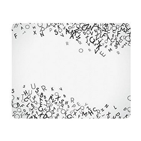 POPCreation Letters Mouse Pad Gaming Mousepad 9.84"(L) x 7.87"(W)