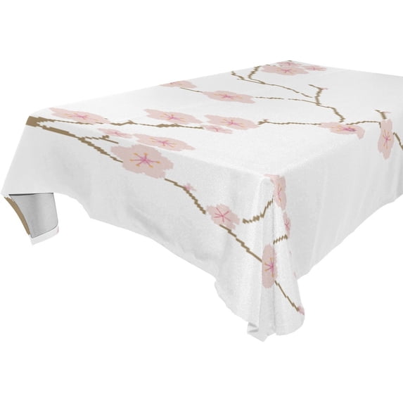 POPCreation Plum Blossoms Tablecloth 60x84 inches