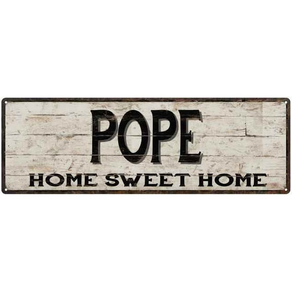 POPE Rustic Home Sweet Home Sign Gift 6x18 Metal Decor 206180084486
