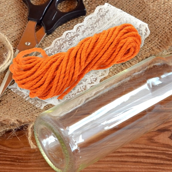 POPETPOP 1 Roll of DIY Sisal Rope Hemp Rope in Orange for Gardening Projects