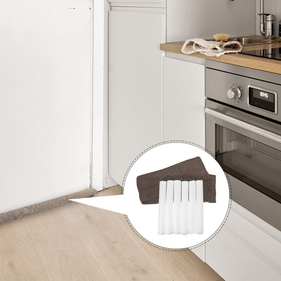 POPETPOP Oxford Cloth Door Draft Stopper Coffee Color Windproof and Dustproof Under Door Sealing 1Set